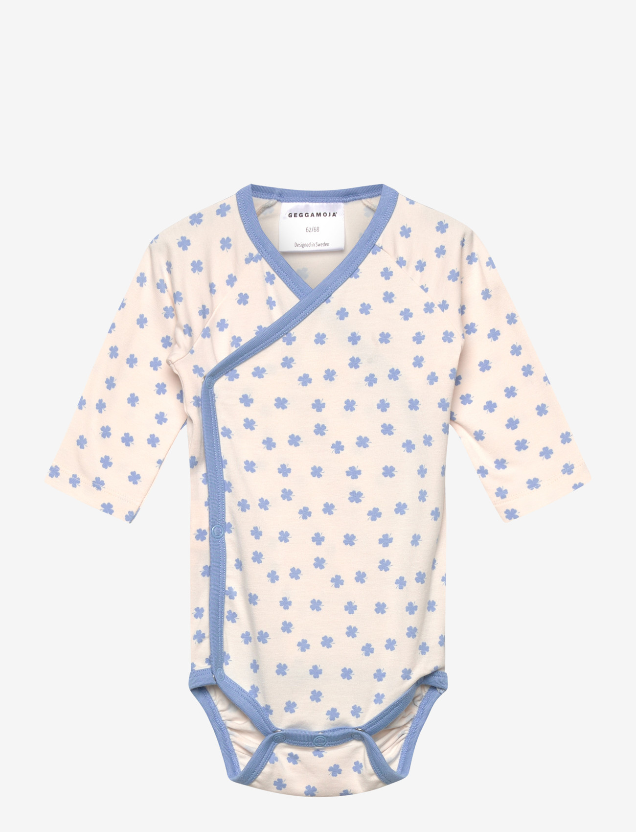Geggamoja - Bamboo Wrap Body - wickelbodys - blue mini clover - 0