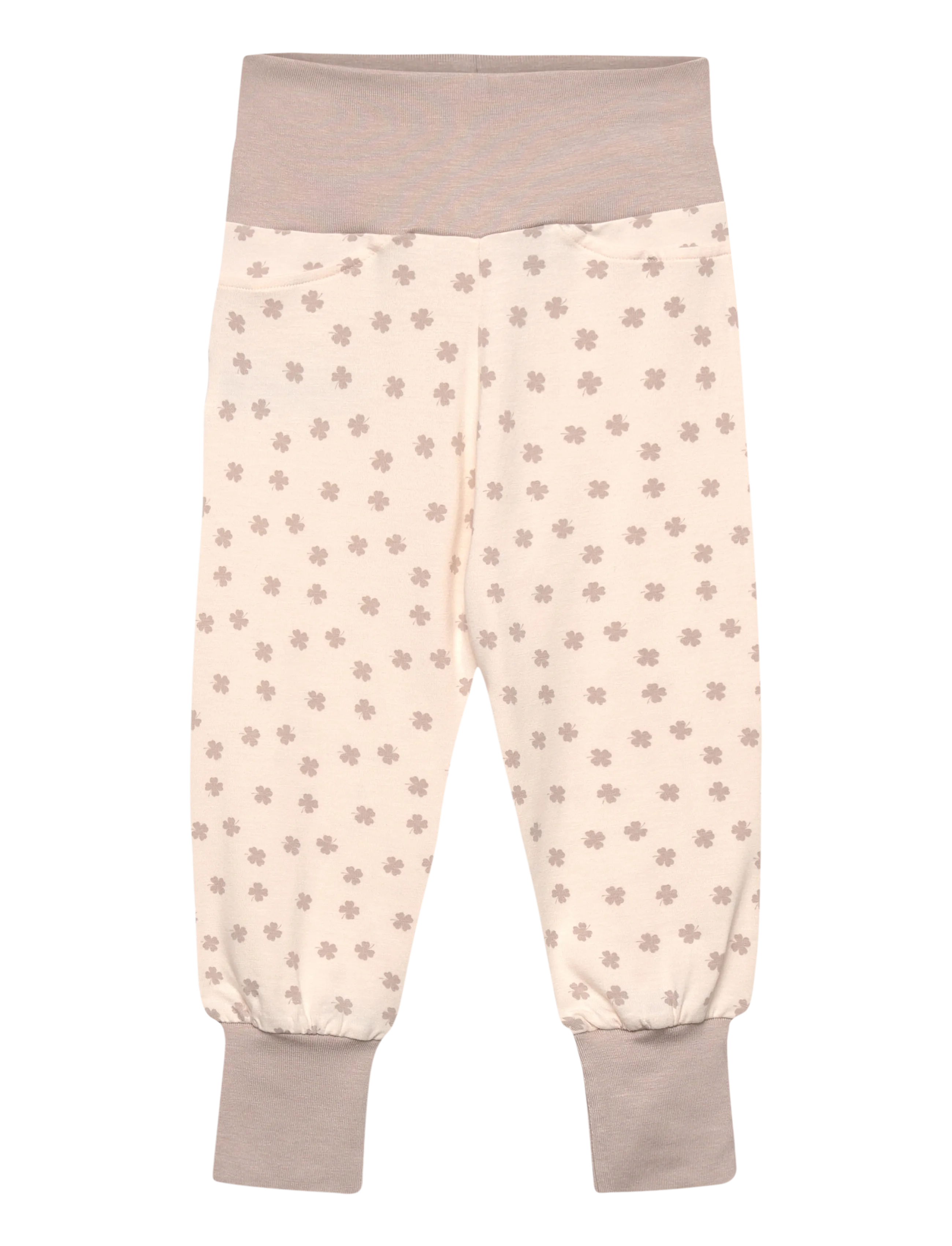 Geggamoja Bamboo Baby Pants - Bukser - BEIGE MINI CLOVER / beige