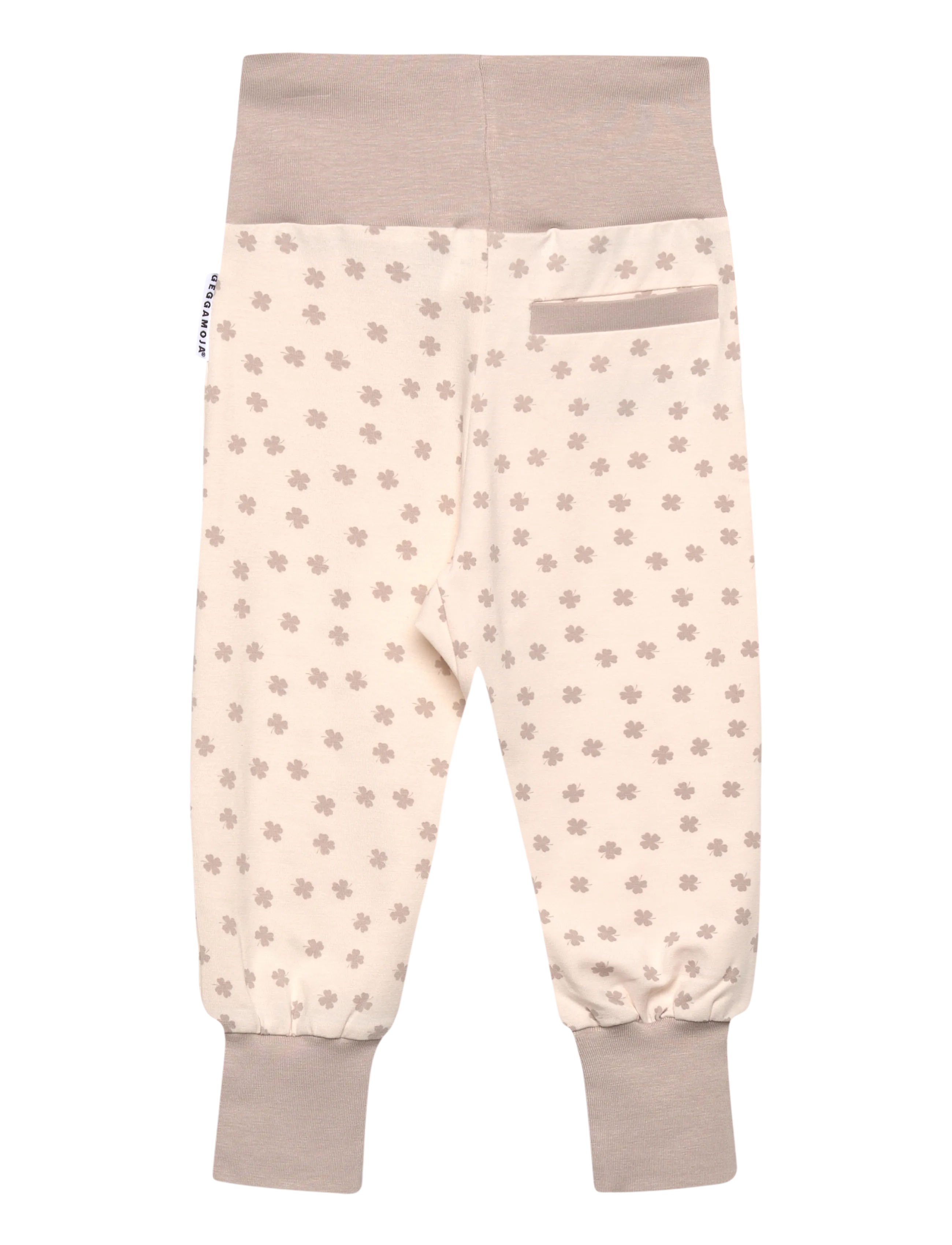 Geggamoja - Bamboo Baby Pants - babybukser - beige mini clover - 1