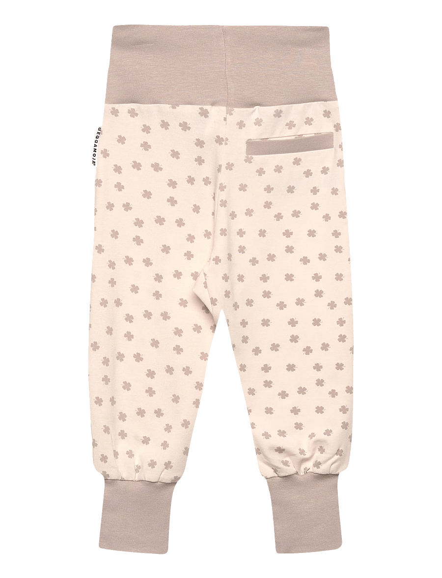 Geggamoja - Bamboo Baby Pants - babybukser - beige mini clover - 1