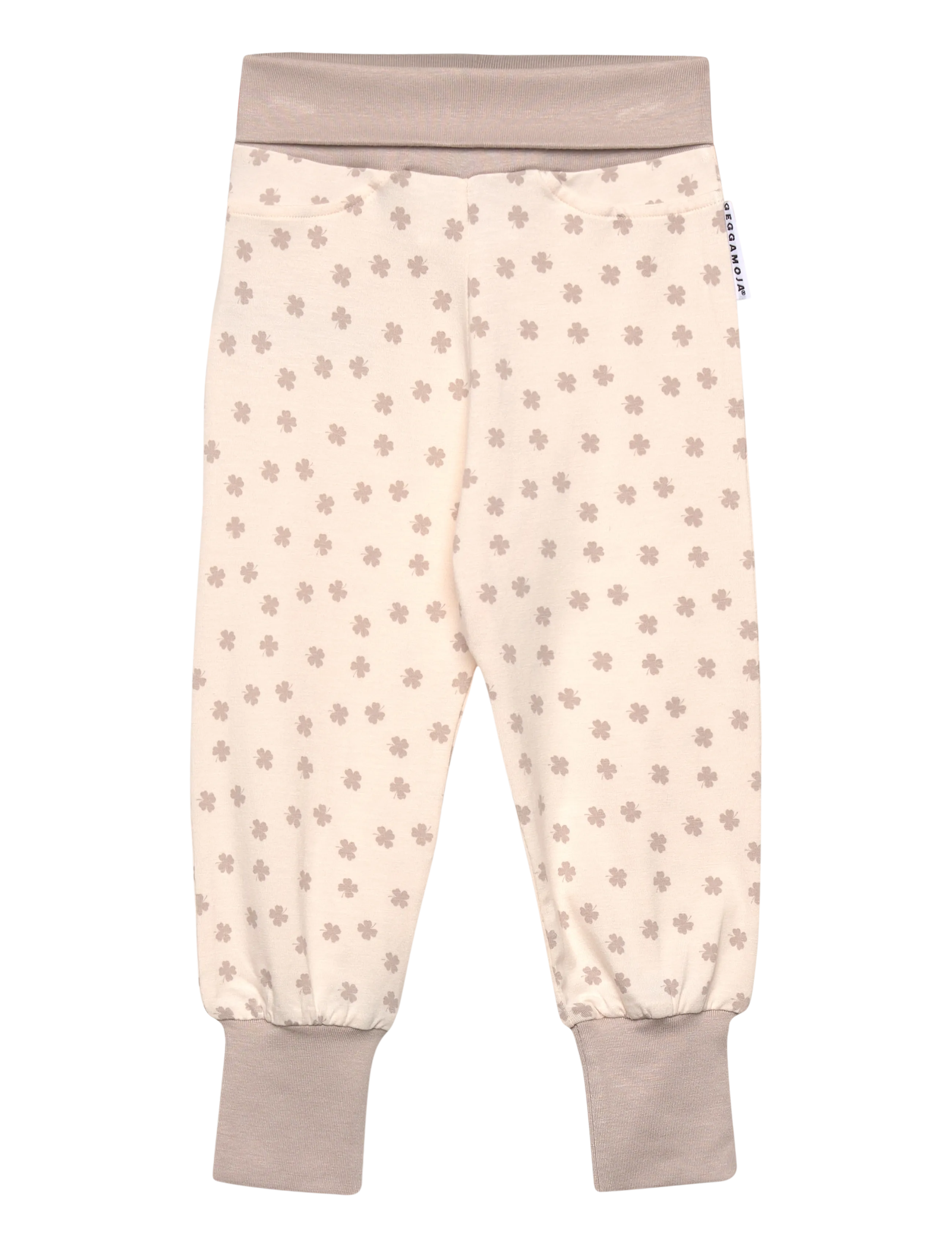 Geggamoja - Bamboo Baby Pants - babybukser - beige mini clover - 2