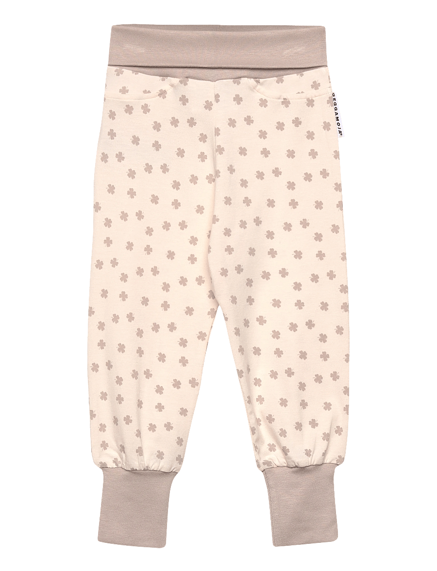 Geggamoja - Bamboo Baby Pants - babybukser - beige mini clover - 2