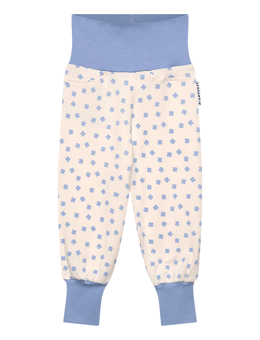 Geggamoja - Bamboo Baby Pants - pantalon pour bébé - blue mini clover - 0