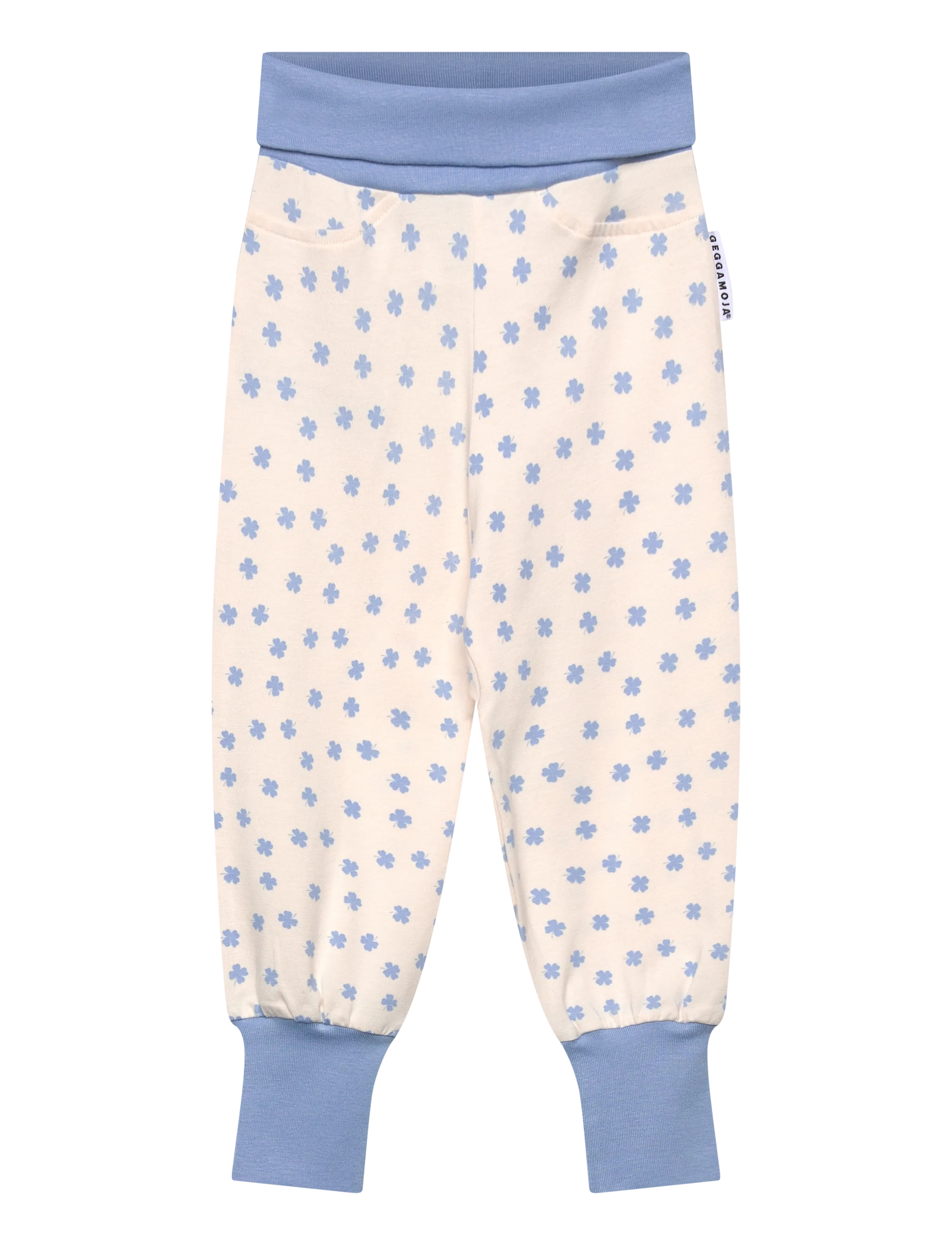 Geggamoja - Bamboo Baby Pants - pantalon pour bébé - blue mini clover - 2