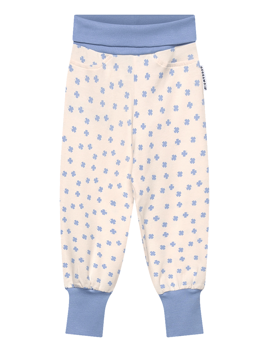 Geggamoja - Bamboo Baby Pants - pantalon pour bébé - blue mini clover - 2