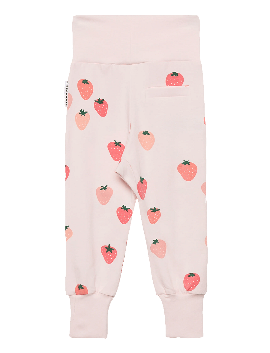 Geggamoja - Bamboo Baby Pants - babybukser - strawberry - 1