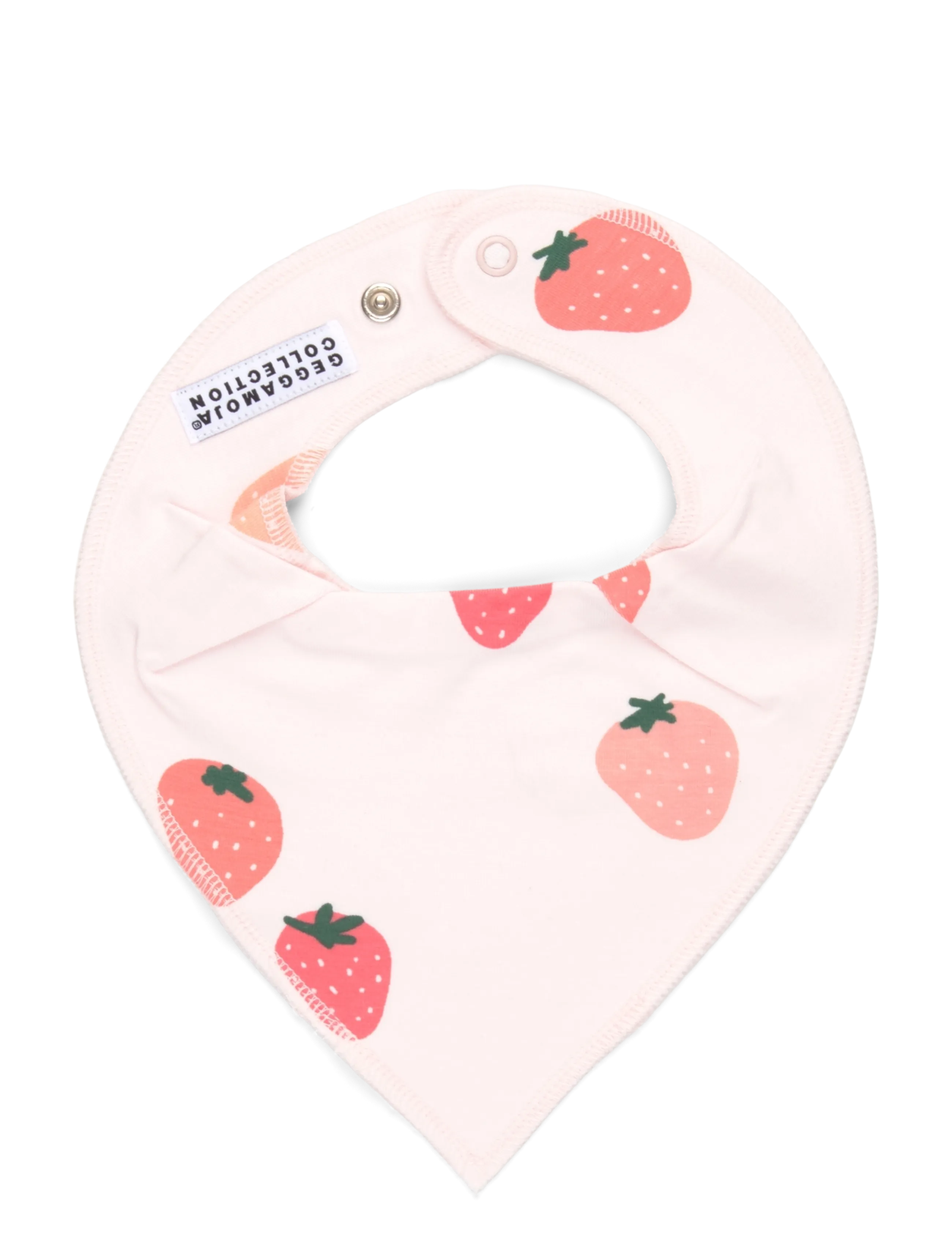Geggamoja Bamboo Dry Bib - Geggamoja - STRAWBERRY / pink/rose