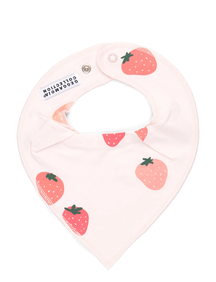 Geggamoja - Bamboo Dry Bib - dregglisar - strawberry - 0