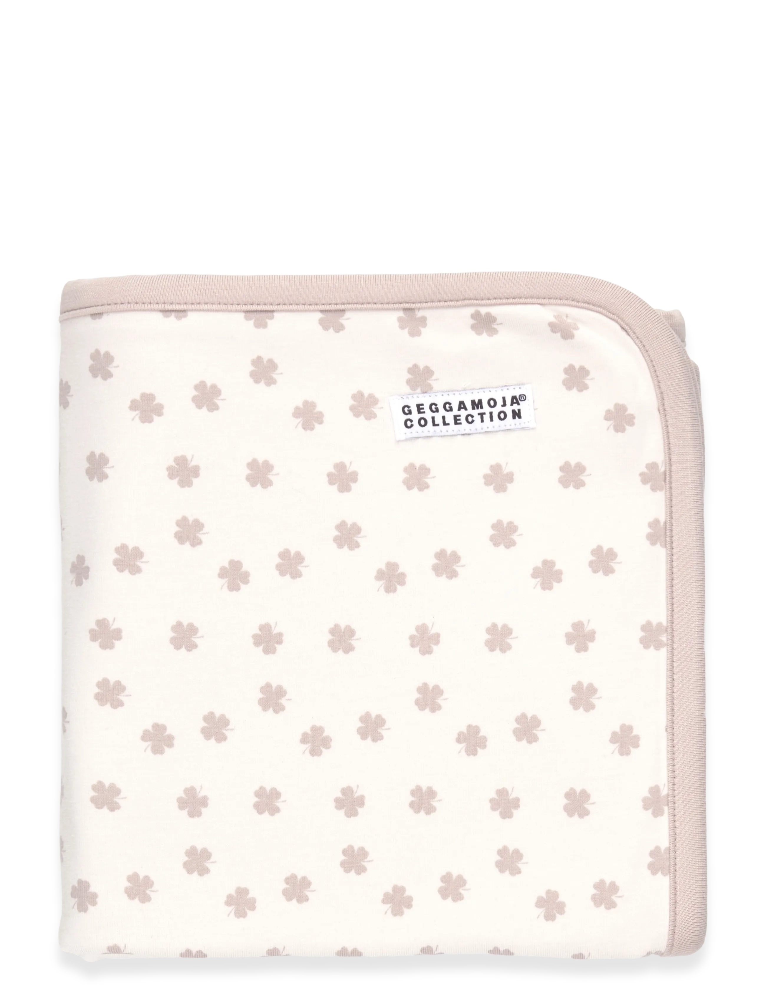 Geggamoja Bamboo Baby Blanket - Geggamoja - BEIGE MINI CLOVER / beige