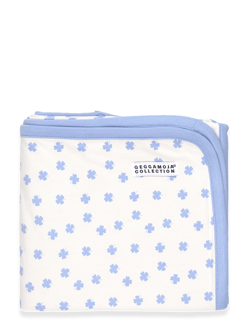Geggamoja - Bamboo Baby Blanket - babydecken - blue mini clover - 0