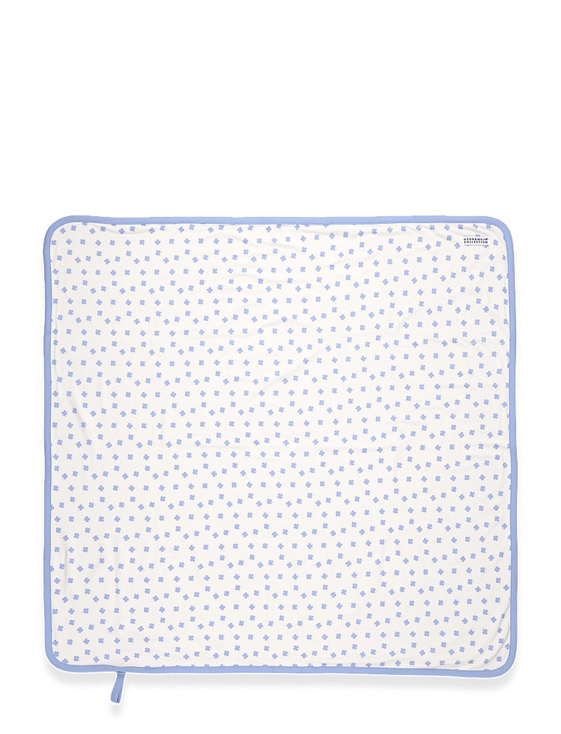 Geggamoja - Bamboo Baby Blanket - babydecken - blue mini clover - 1