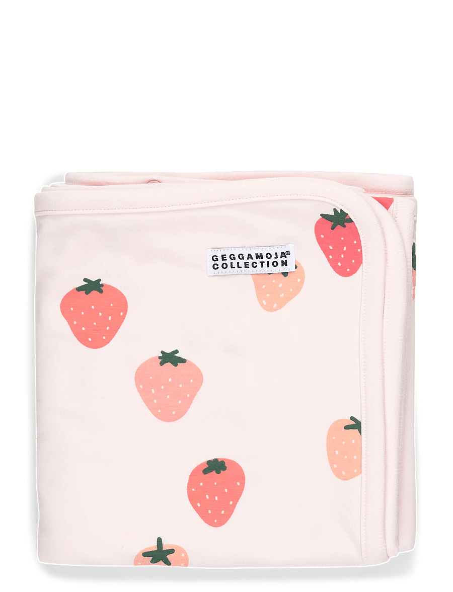Geggamoja - Bamboo Baby Blanket - beebitekid - strawberry - 0