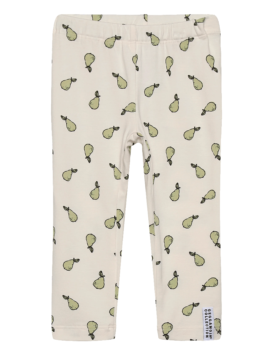 Geggamoja - Bamboo Leggings Pears - leggings - pears - 0