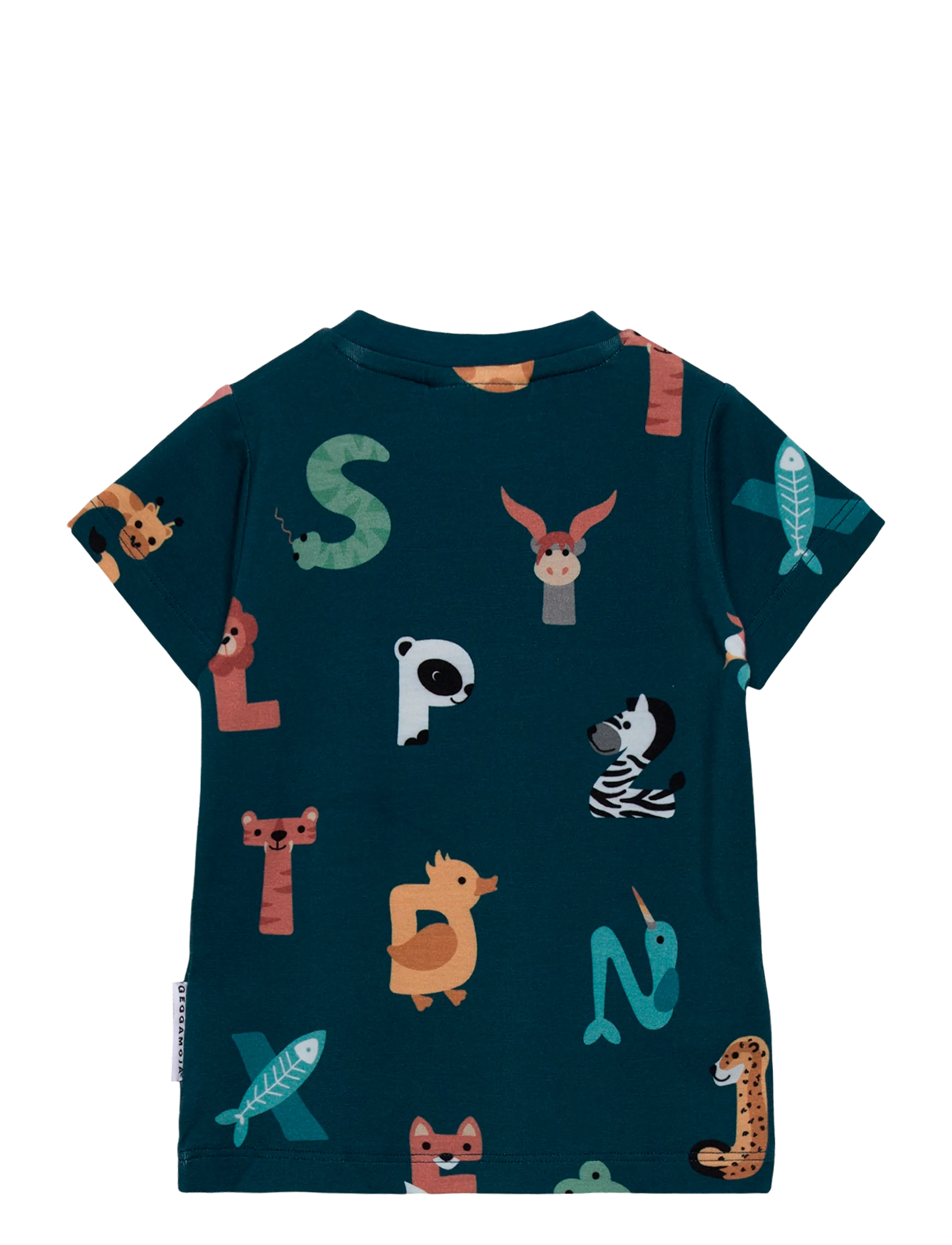 Geggamoja - Bamboo T-shirt - t-shirts à manches courtes - animal letters - 1