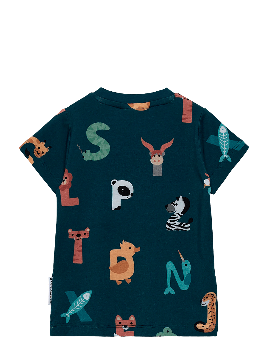 Geggamoja - Bamboo T-shirt - t-shirts à manches courtes - animal letters - 1