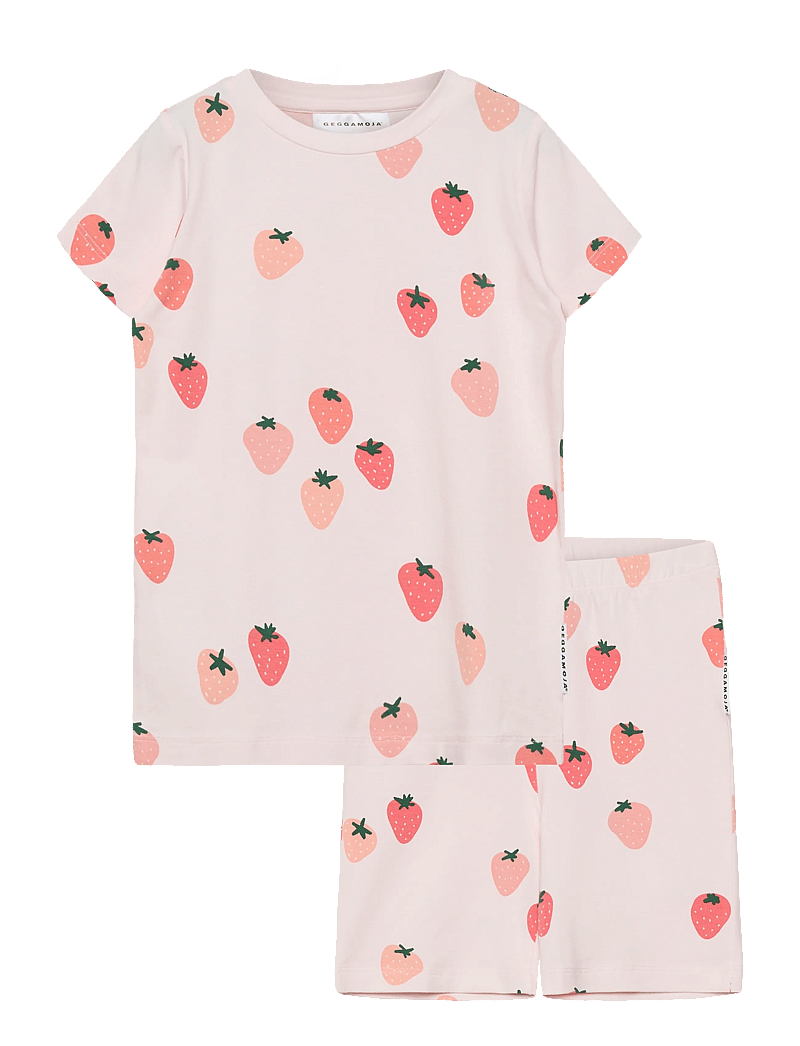 Geggamoja - Bamboo Set - sæt med kortærmet t-shirt - strawberry - 0