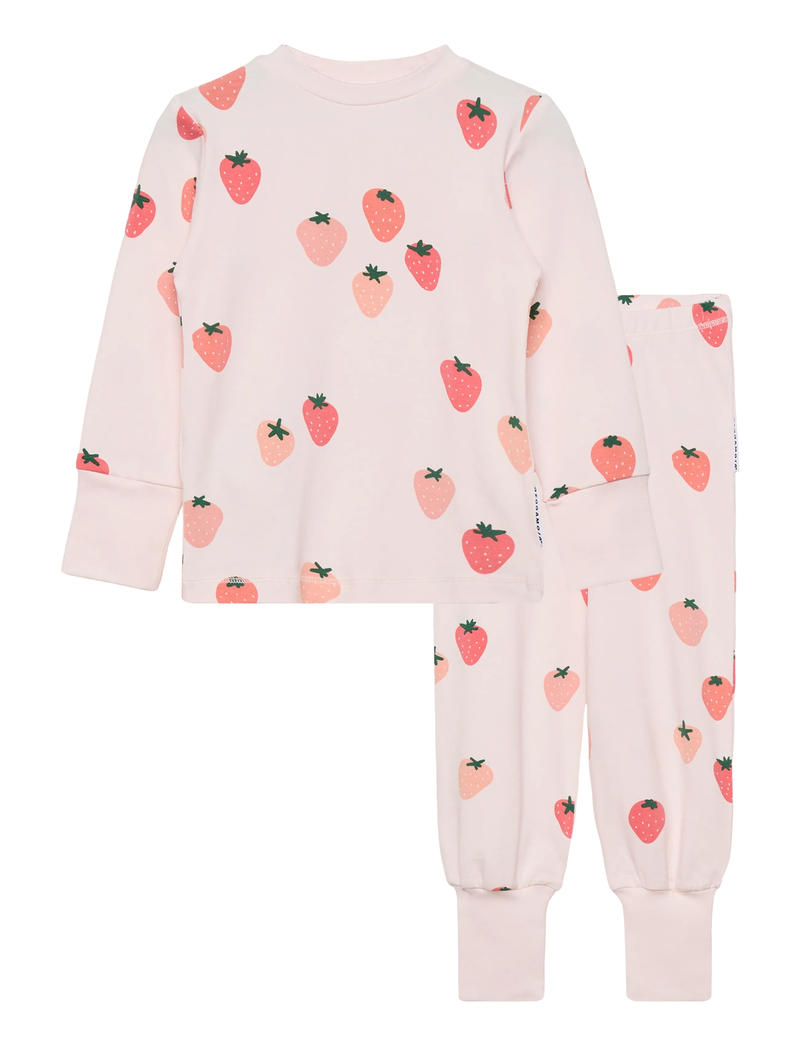 Geggamoja Bamboo Two Piece Pyjamas - Inspiration - STRAWBERRY / pink/rose