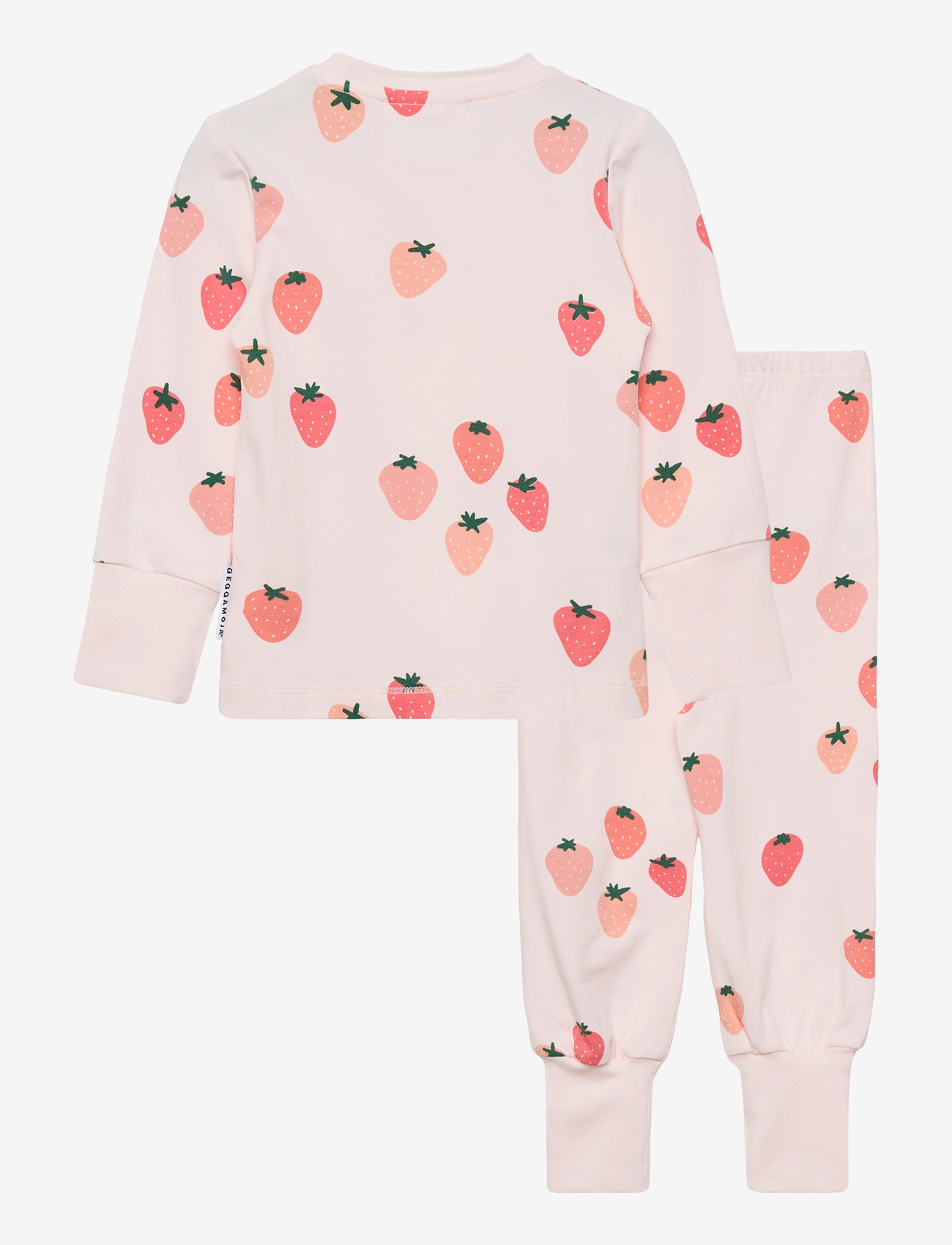 Geggamoja - Bamboo Two Piece Pyjamas - komplektid - strawberry - 1