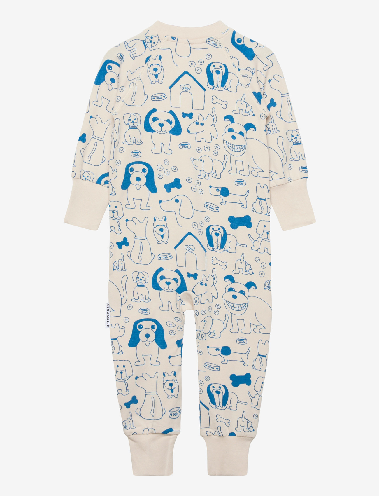 Geggamoja - Bamboo Two Way Zip Pyjamas - magamiskombinesoonid - dogs - 1