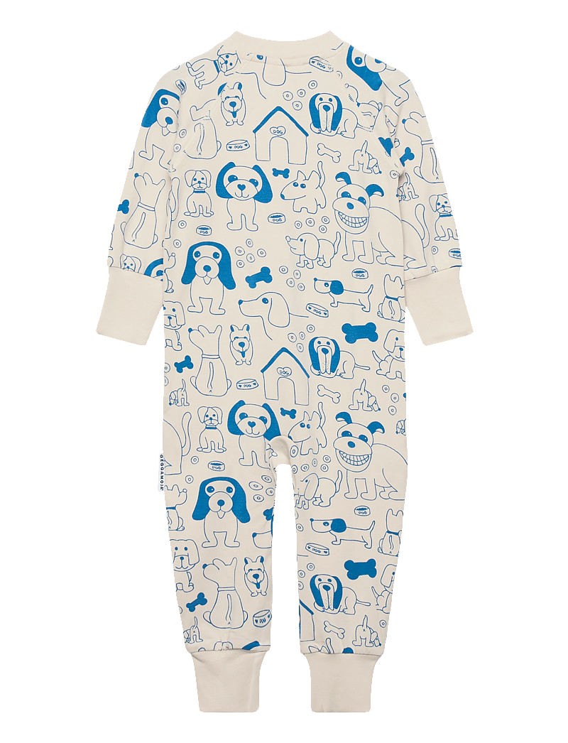 Geggamoja - Bamboo Two Way Zip Pyjamas - magamiskombinesoonid - dogs - 1