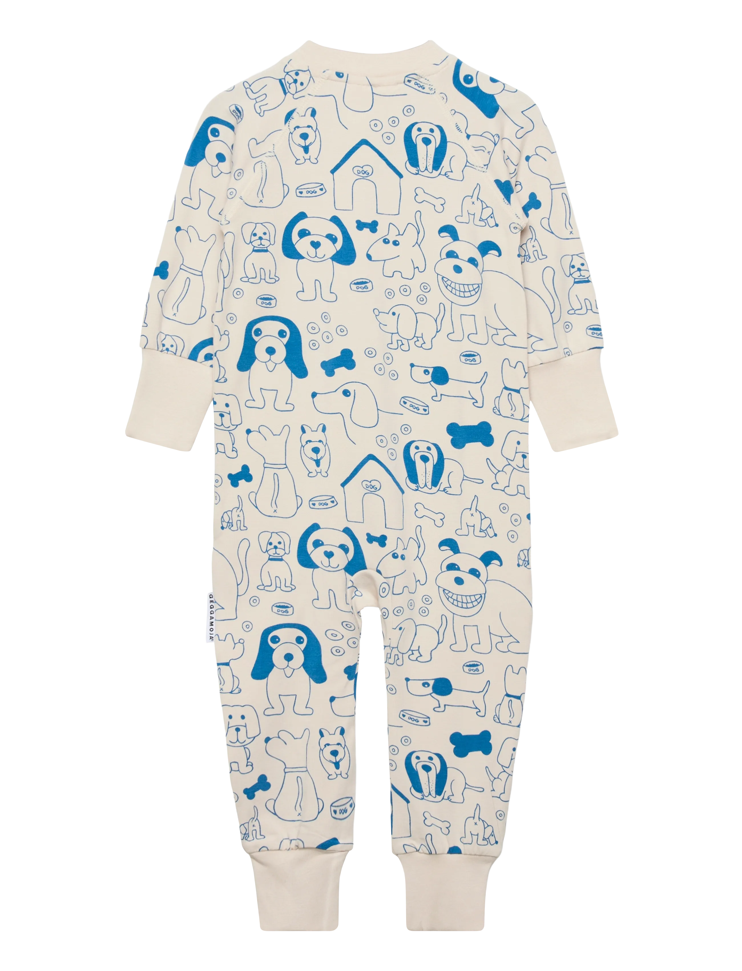Geggamoja - Bamboo Two Way Zip Pyjamas - apģērbs gulēšanai - dogs - 1