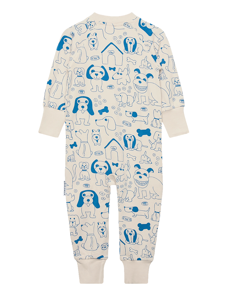 Geggamoja - Bamboo Two Way Zip Pyjamas - apģērbs gulēšanai - dogs - 1