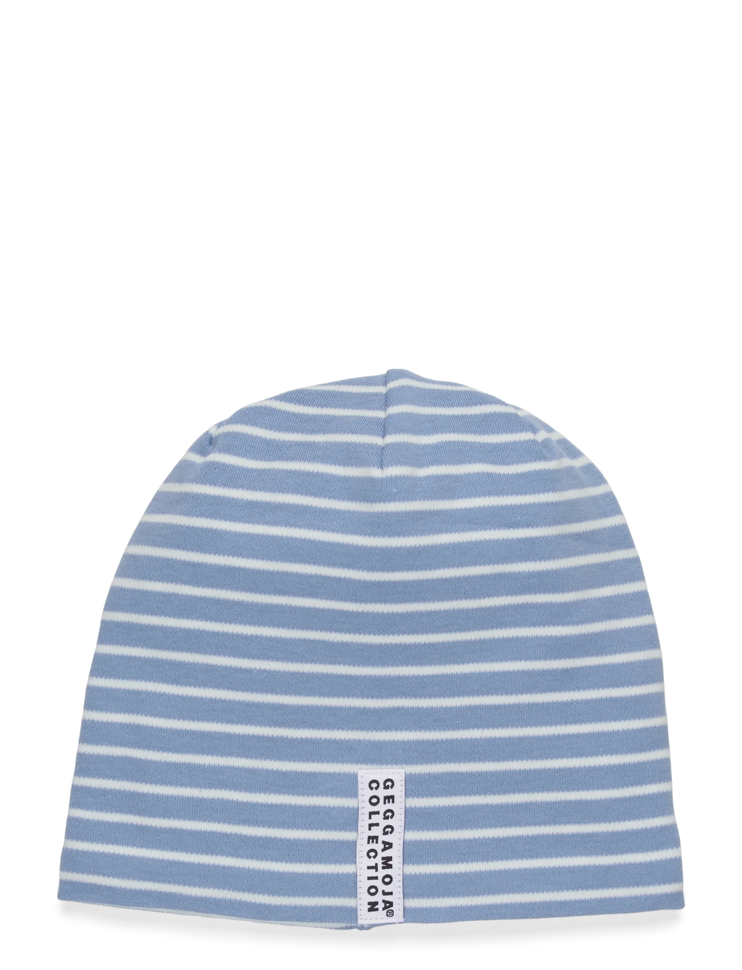 Geggamoja Topline Cap Striped - Aksesuarai - LIGHT BLUE / OFFWHITE / blue