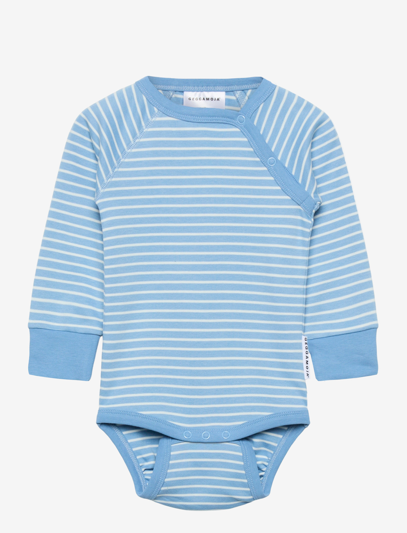 Geggamoja - Body Striped - langærmede heldragter - light blue / offwhite - 0