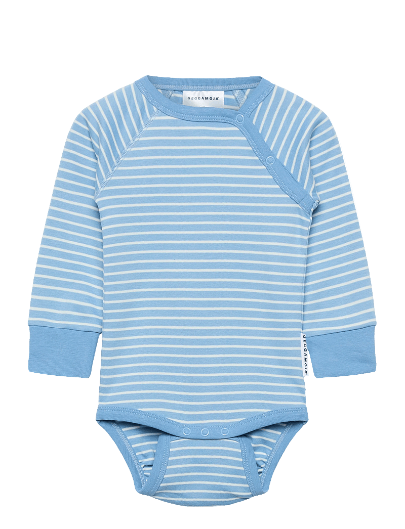 Geggamoja - Body Striped - langærmede heldragter - light blue / offwhite - 0