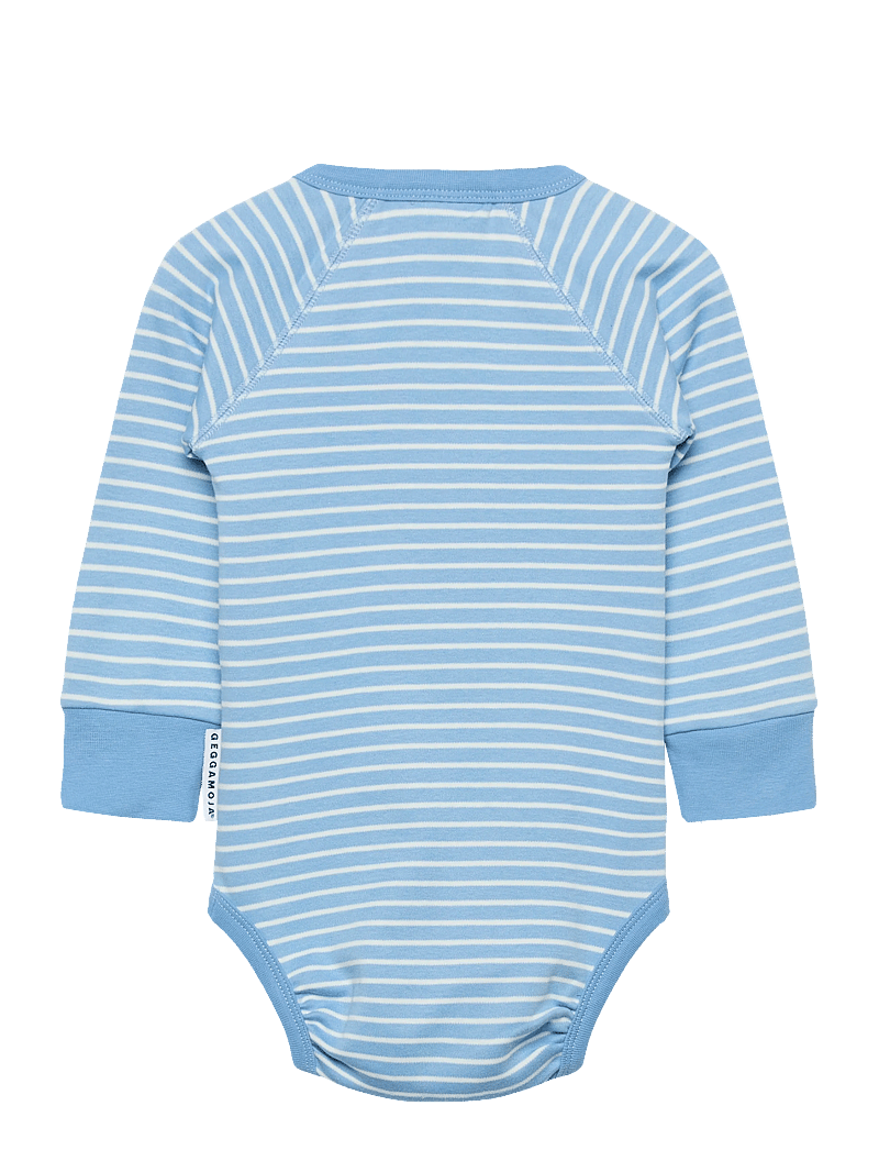 Geggamoja - Body Striped - langærmede heldragter - light blue / offwhite - 1