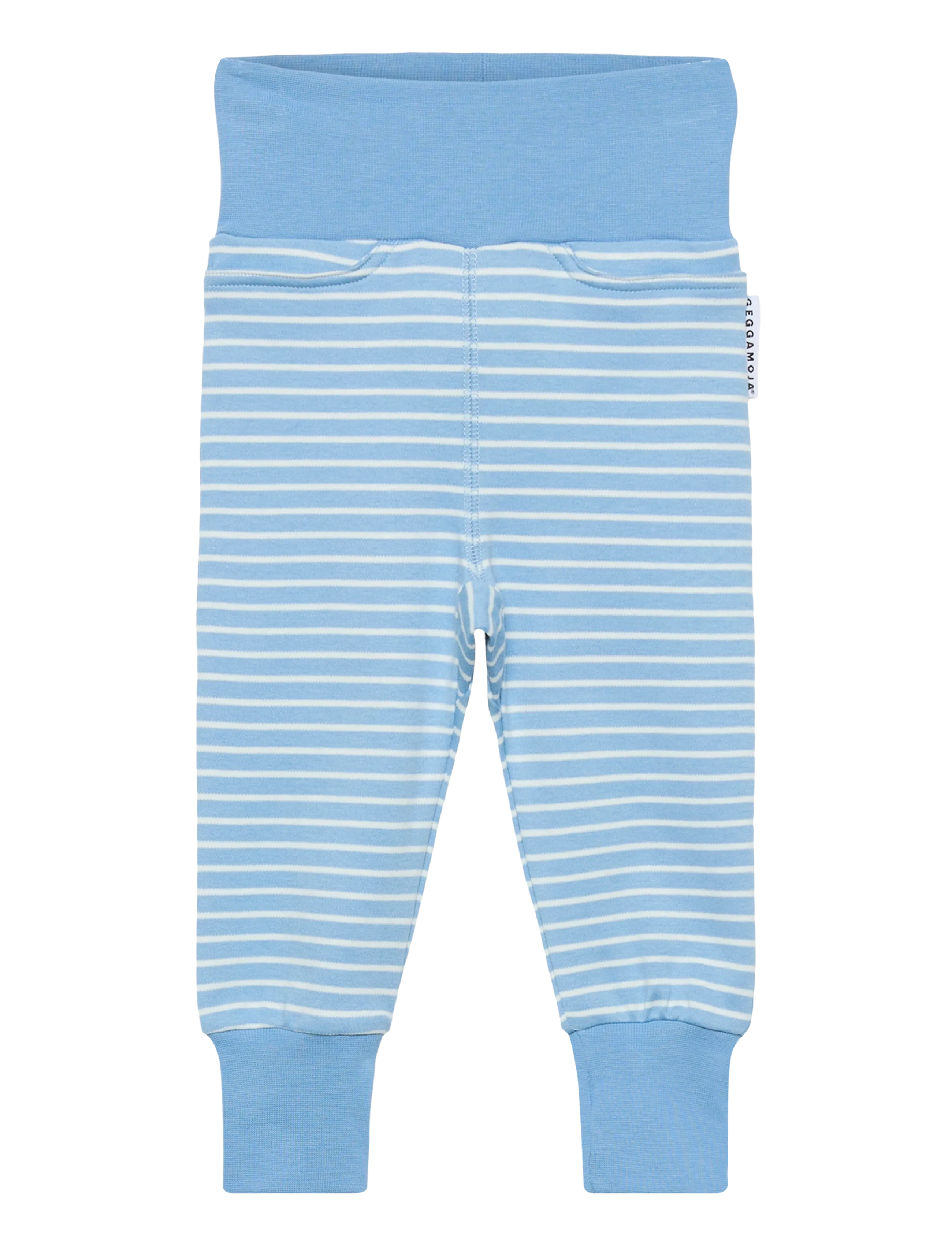 Geggamoja Baby Pants Striped, 74/80, Blue, Underdele > Joggingbukser, Børn