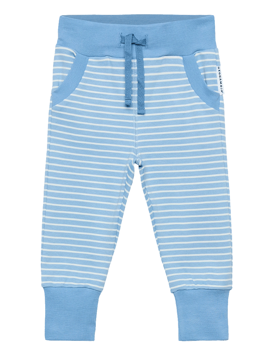 Geggamoja - Long Pants Striped - jogginghosen - light blue / offwhite - 0