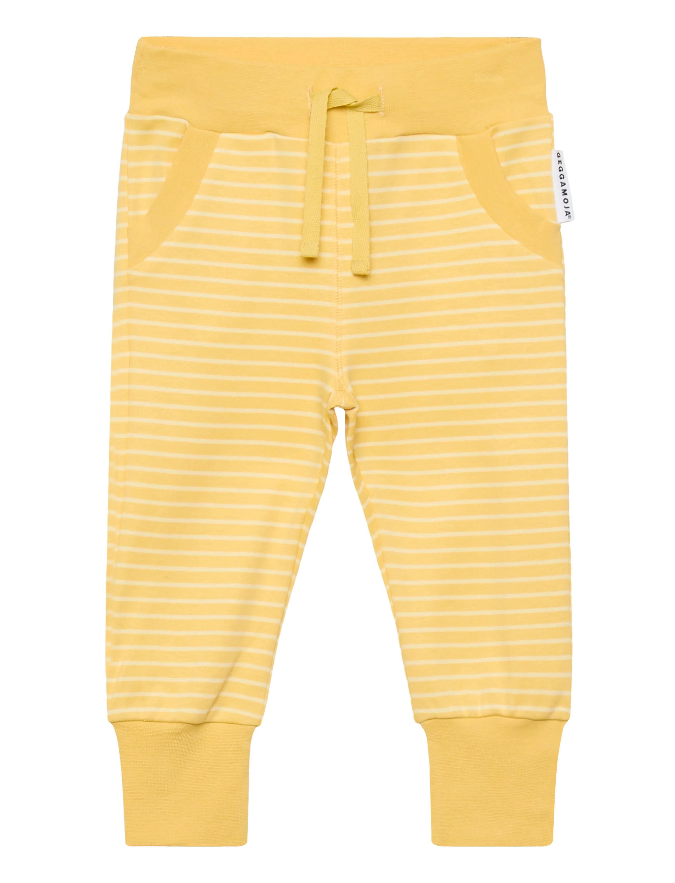 GEGGAMOJA Long Hosen Gestreift Gelb - 122/128 - Kinder