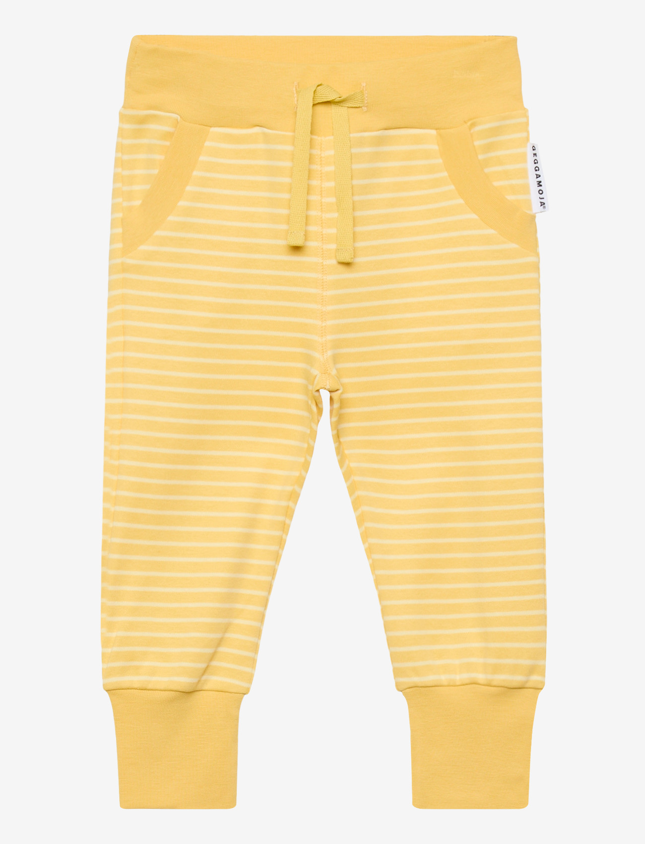 Geggamoja - Long Pants Striped - sweatpants - yellow / light yellow - 0