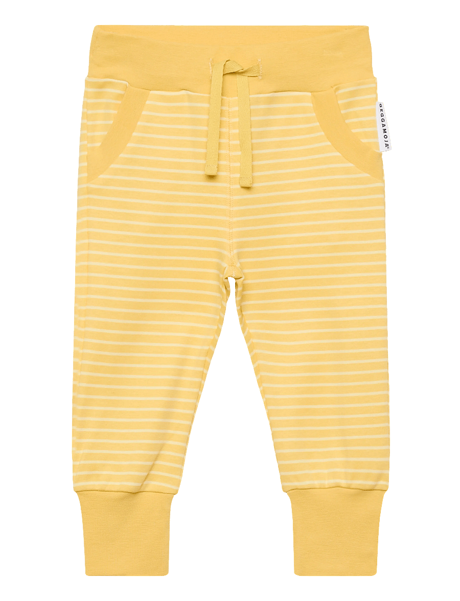 Geggamoja - Long Pants Striped - jogginghosen - yellow / light yellow - 0