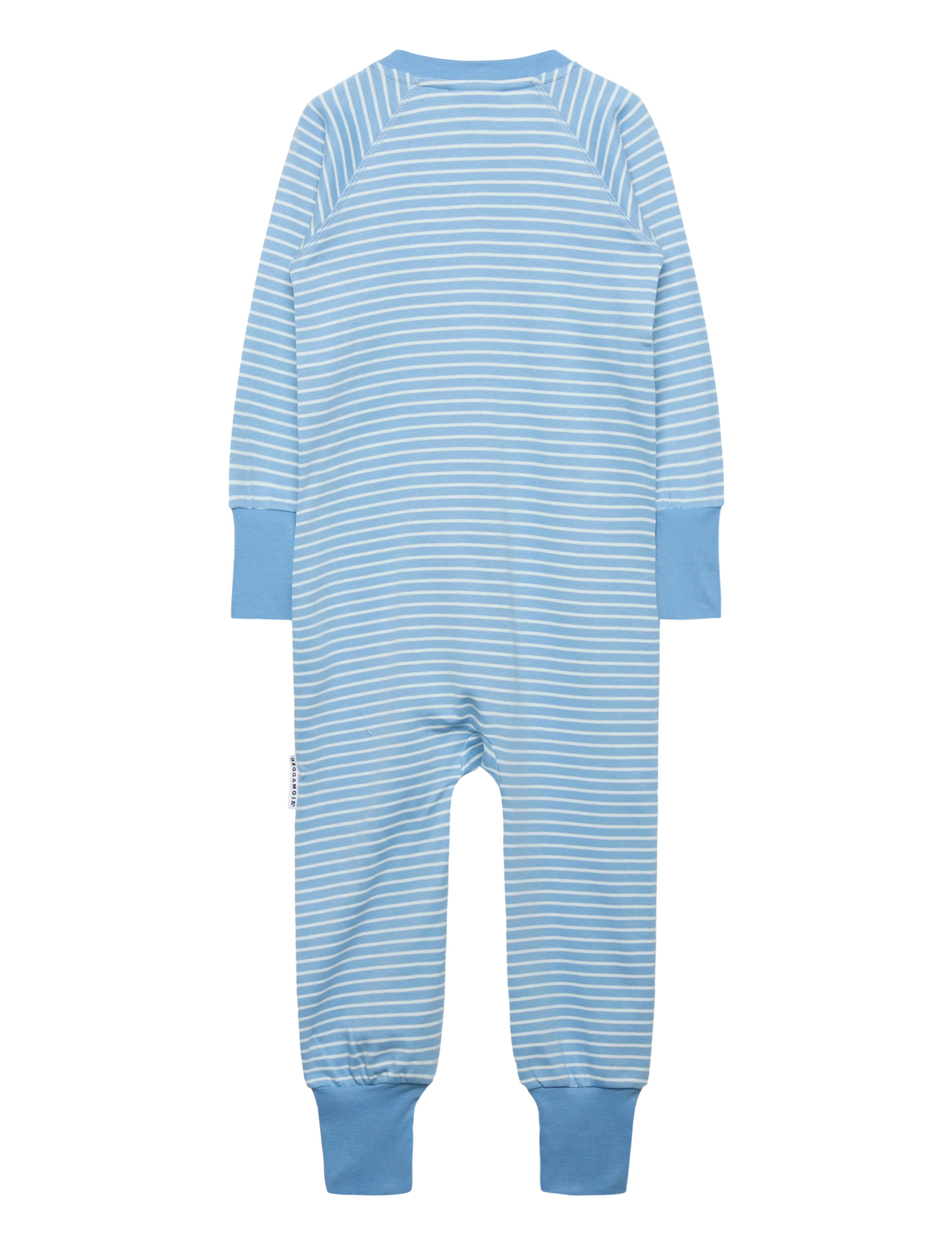 Geggamoja - Pyjamas Two Way Zipper Striped - sleeping overalls - light blue / offwhite - 1