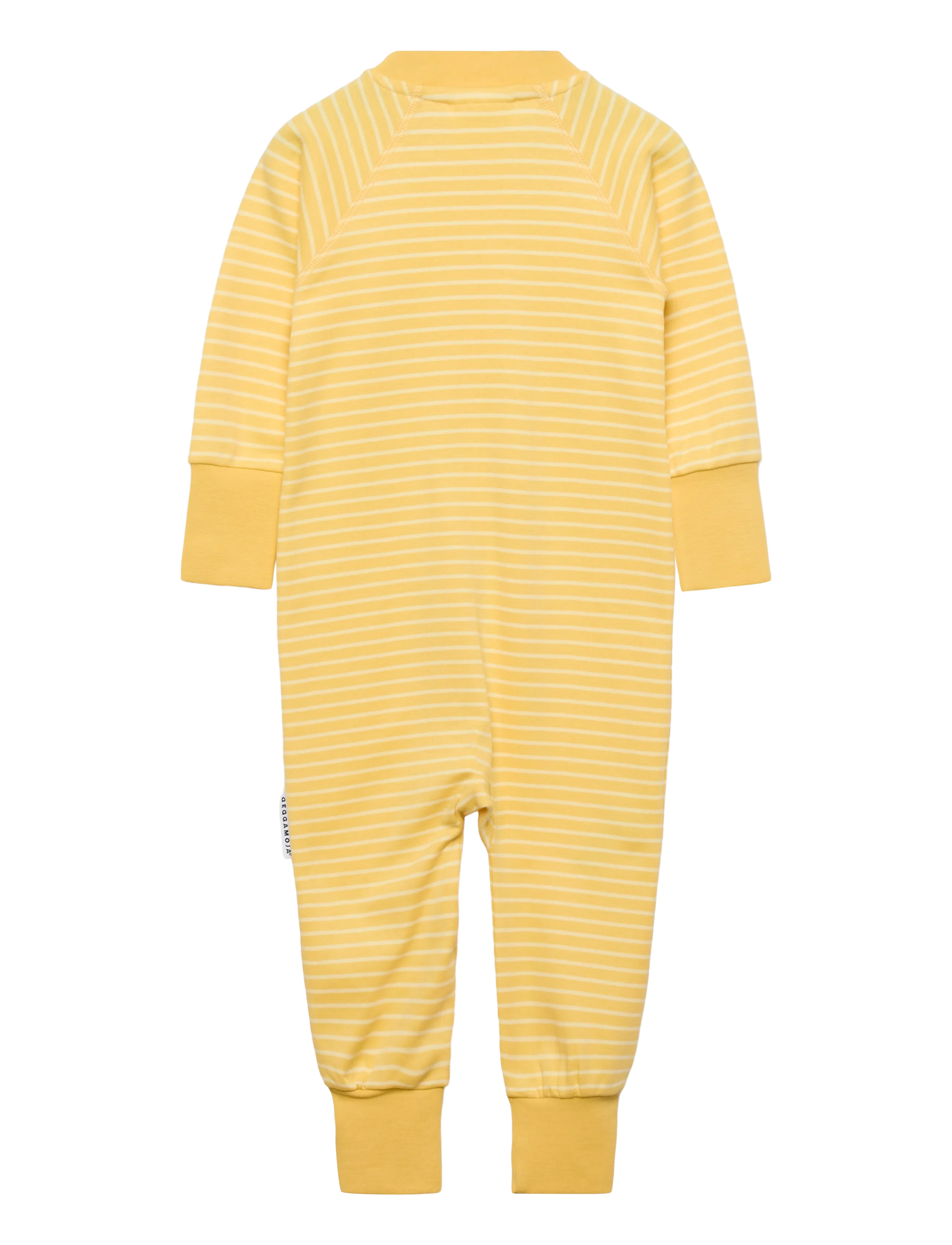 Geggamoja - Pyjamas Two Way Zipper Striped - sleeping overalls - yellow / light yellow - 1