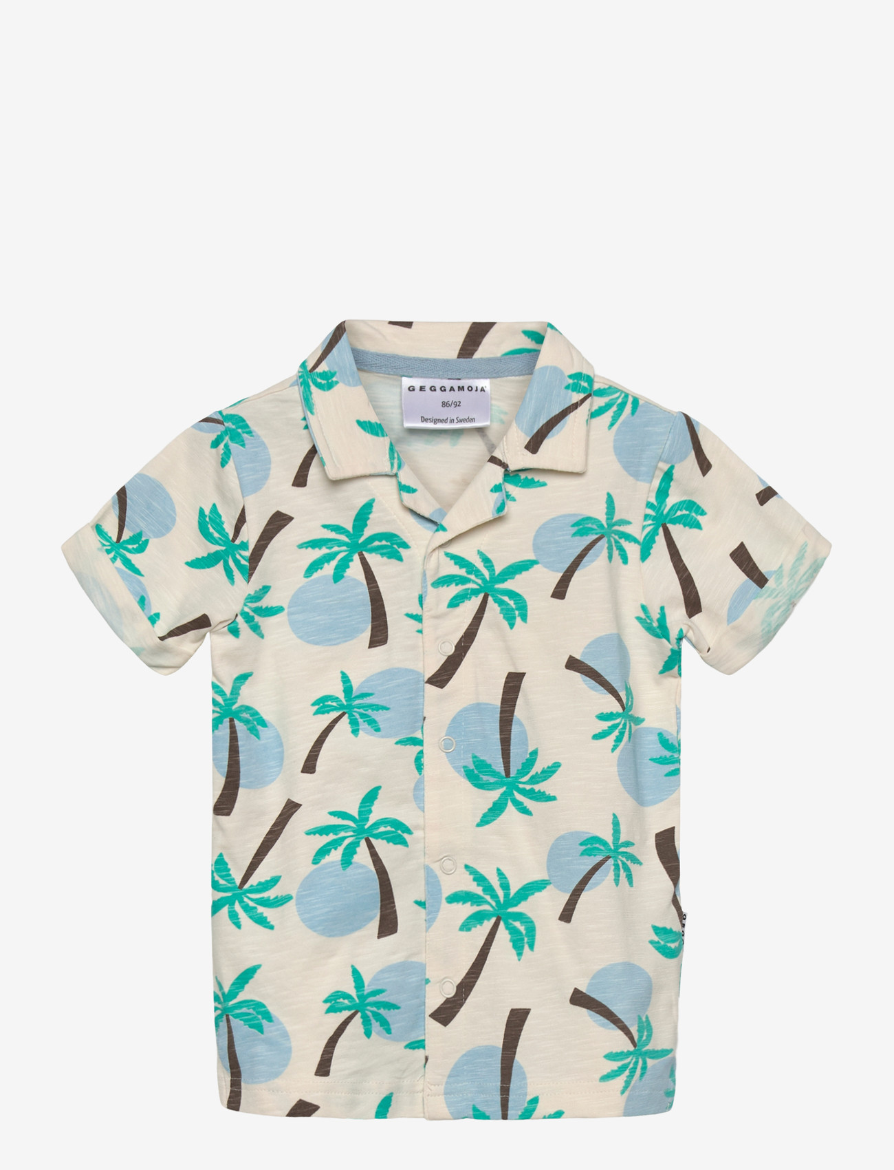 Geggamoja - Shirt Palm Tree - lühikeste varrukatega särgid - palm tree - 0