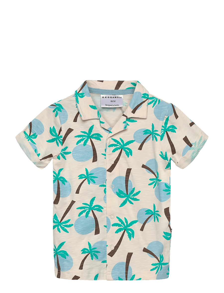Geggamoja - Shirt Palm Tree - lühikeste varrukatega särgid - palm tree - 0