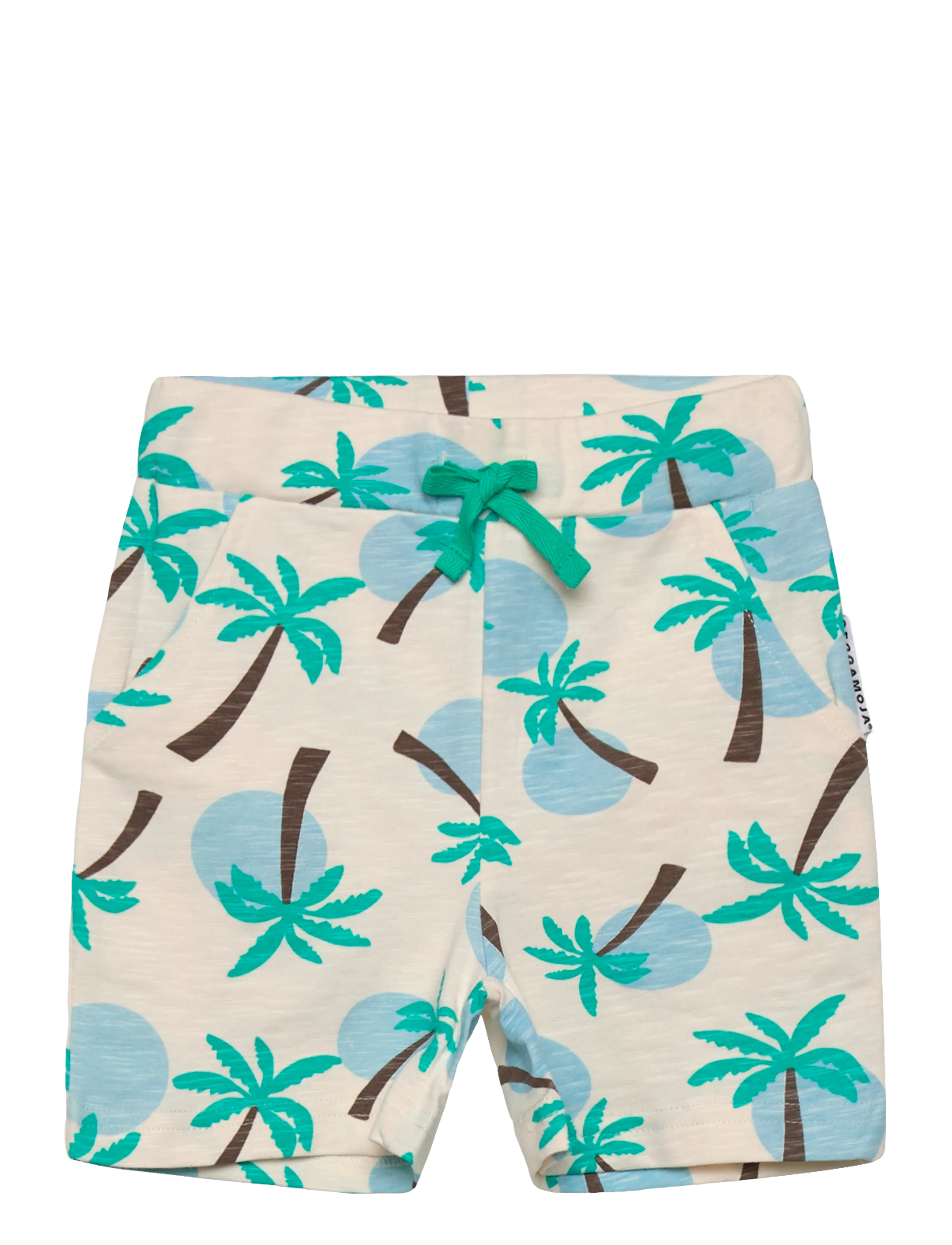 Geggamoja Shorts Palm Tree, Palme Shorts, Cream, Str: 110/116