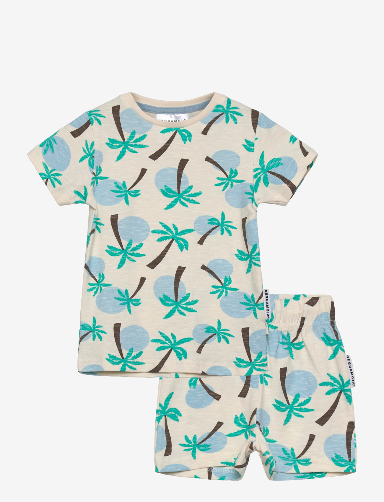 Geggamoja - Summer Set Palm Tree - sæt med kortærmet t-shirt - palm tree - 0