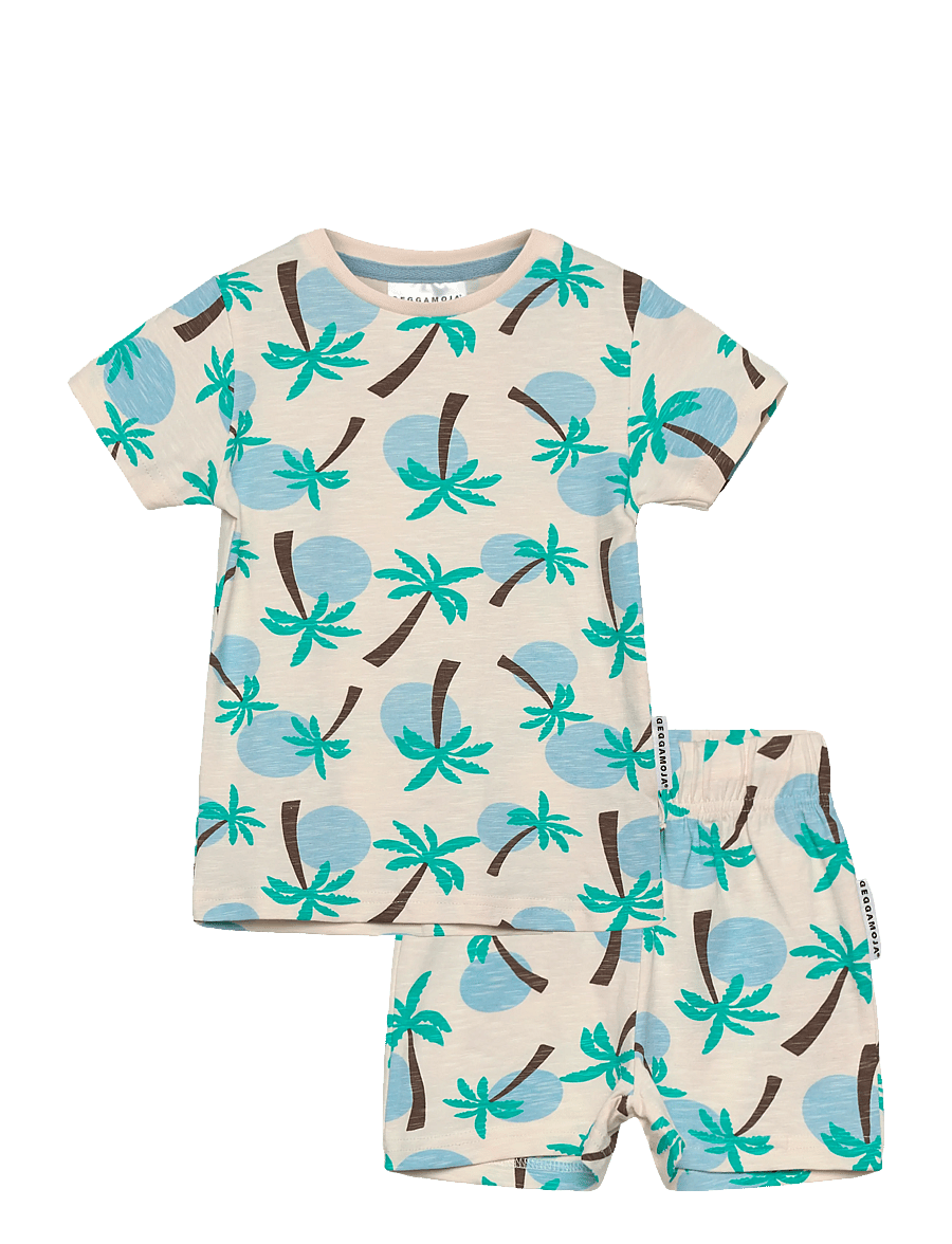 Geggamoja - Summer Set Palm Tree - sets mit kurzärmeligem t-shirt - palm tree - 0