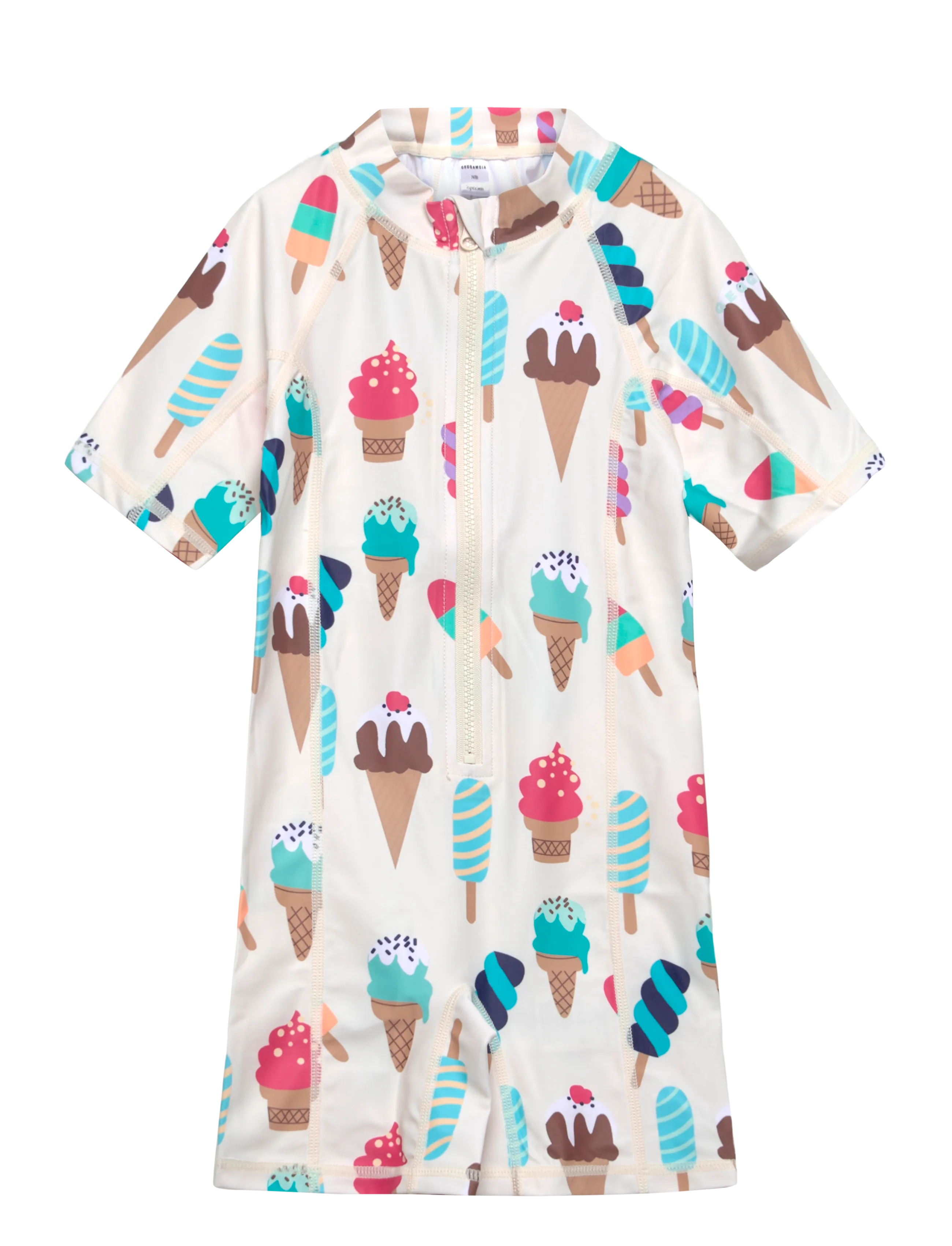 Geggamoja UV-Suit Beige Ice Cream - Kläder - BEIGE ICE CREAM / beige