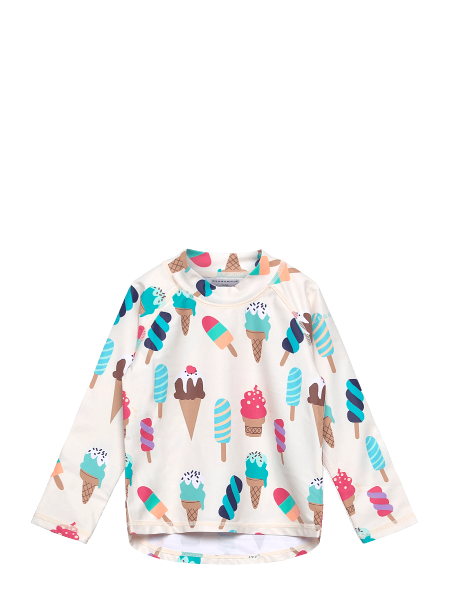 Geggamoja - UV-L.S Sweater Beige Ice Cream - badeoverdele - beige ice cream - 0