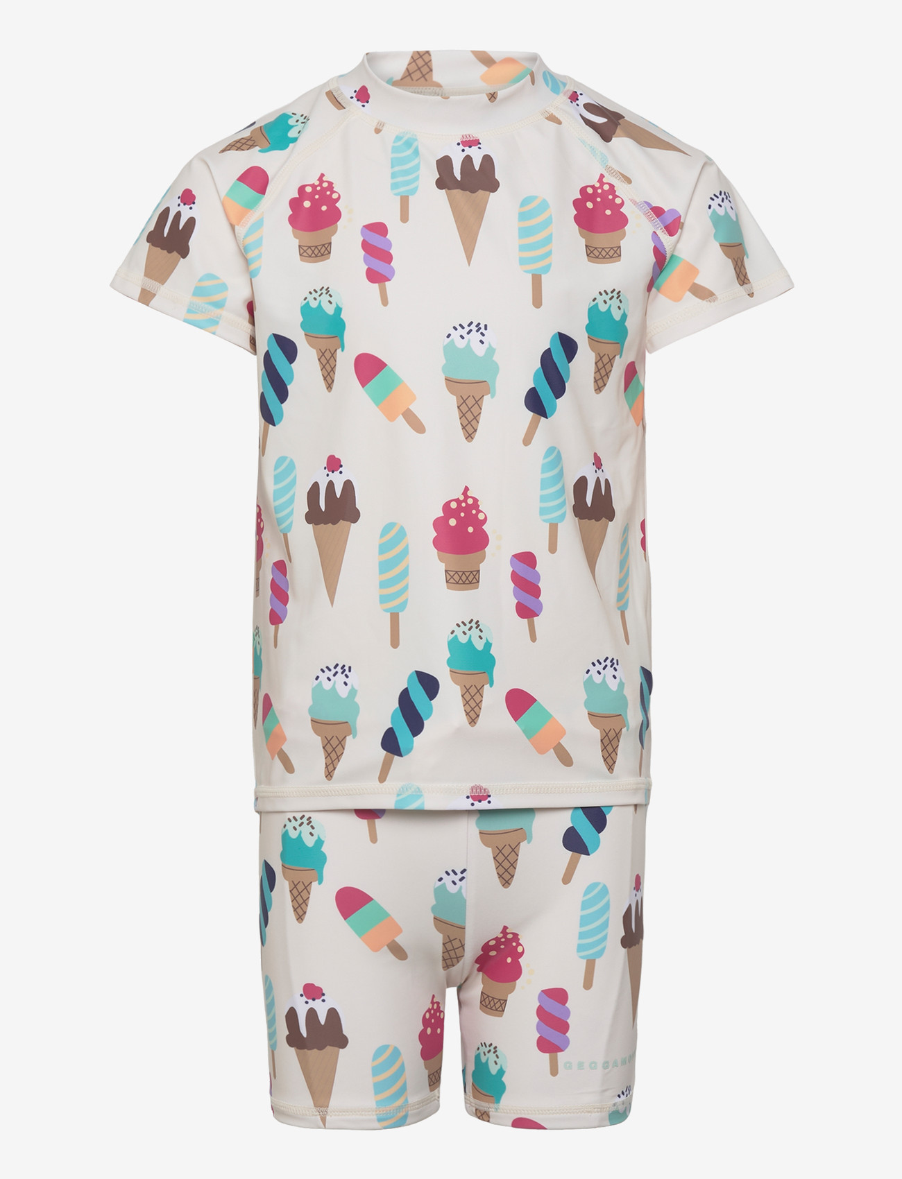 Geggamoja - UV-Set Beige Ice Cream - uv-tøj - beige ice cream - 0
