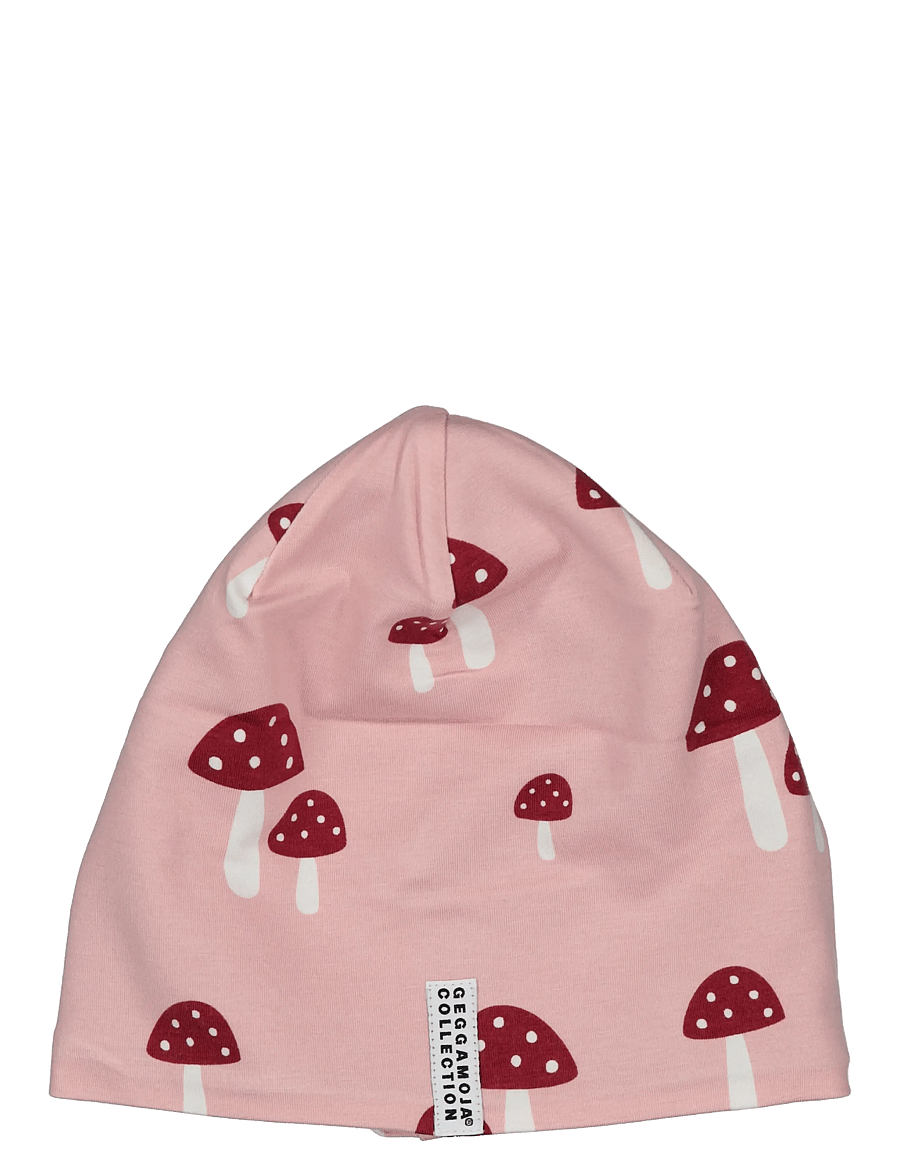 Geggamoja - Bamboo Beanie Fleece - pink mushroom - 0