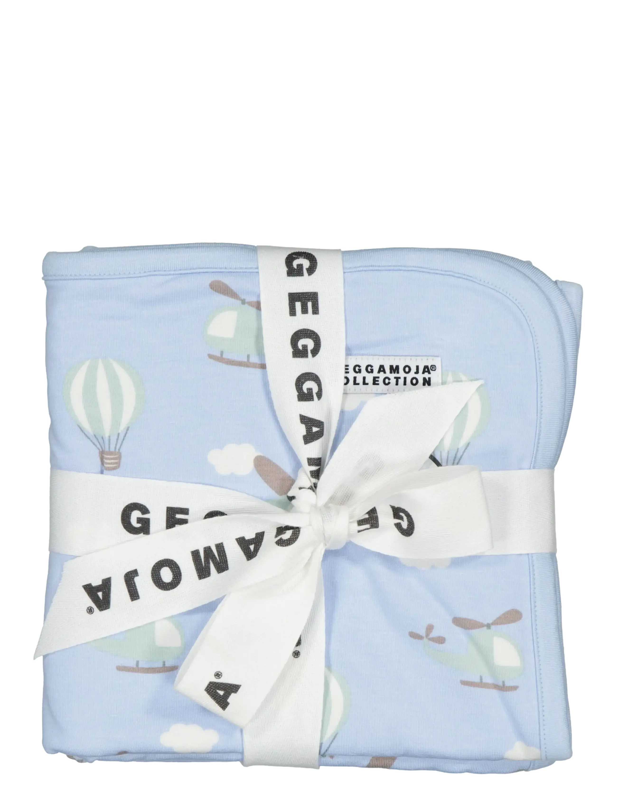 Geggamoja Bamboo Baby Blanket - Geggamoja - BLUE FLYERS / blue