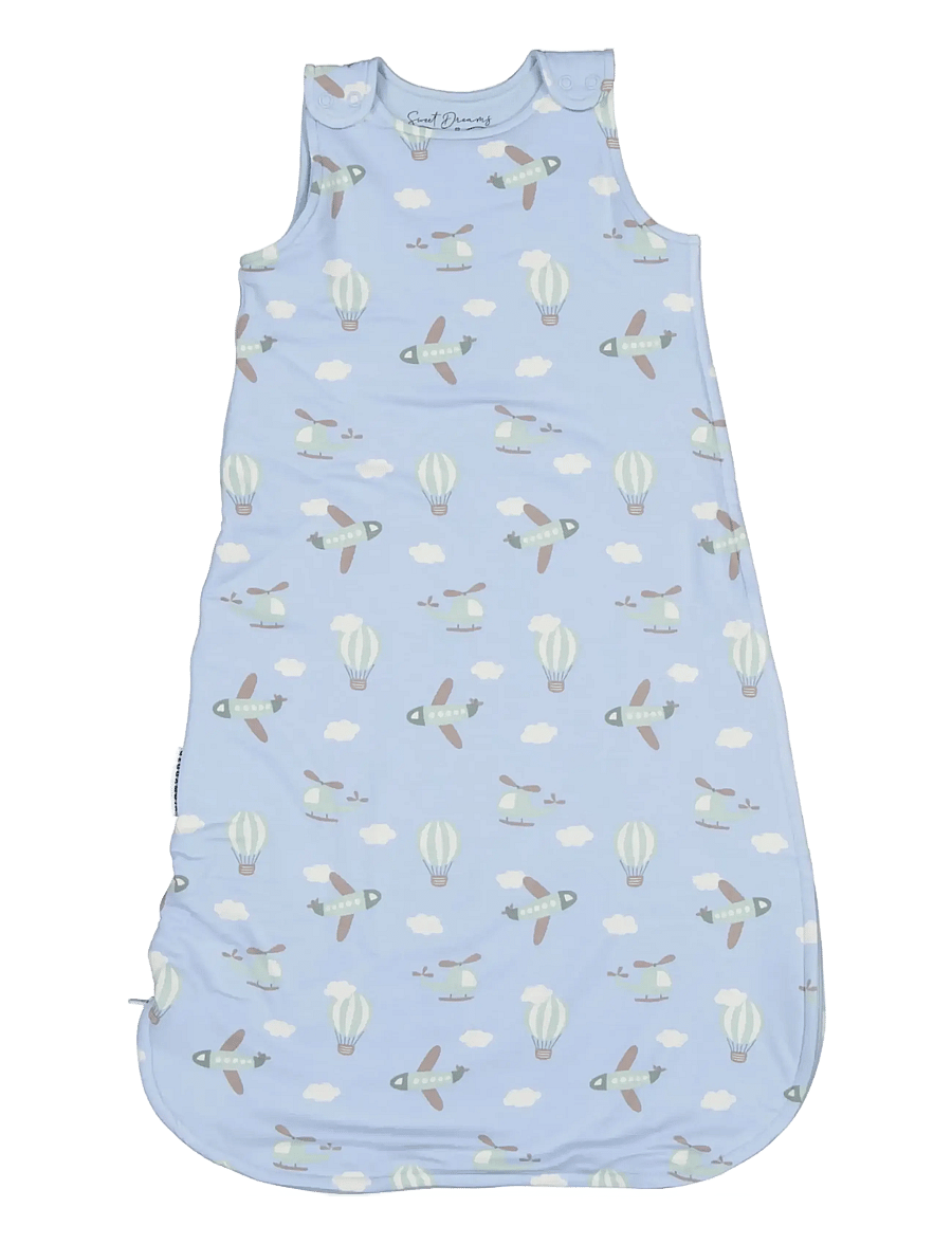Geggamoja - Bamboo Padded Sleeping Bag - blue flyers - 0