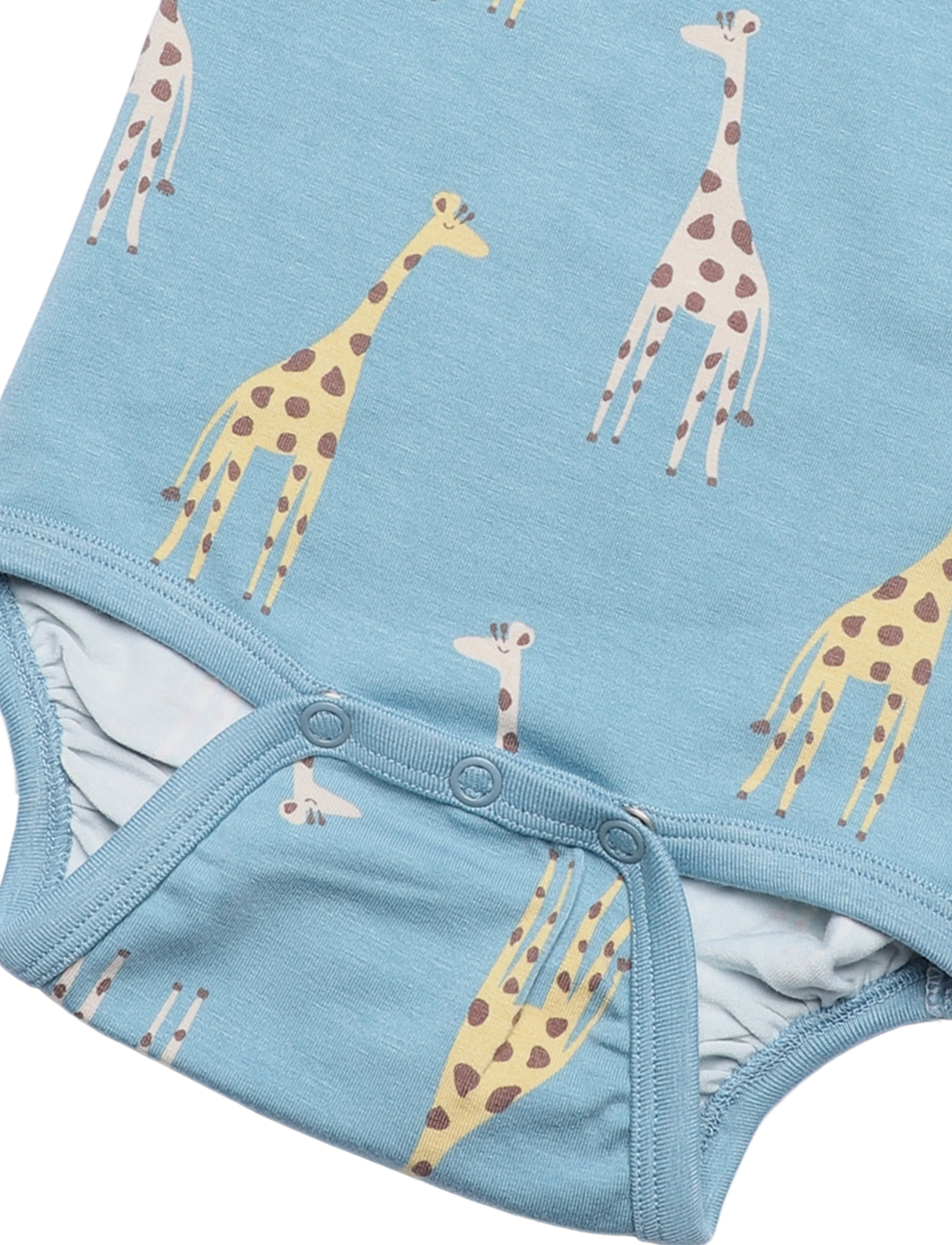 Geggamoja - Bamboo Body - langærmede bodyer - blue giraffe - 3