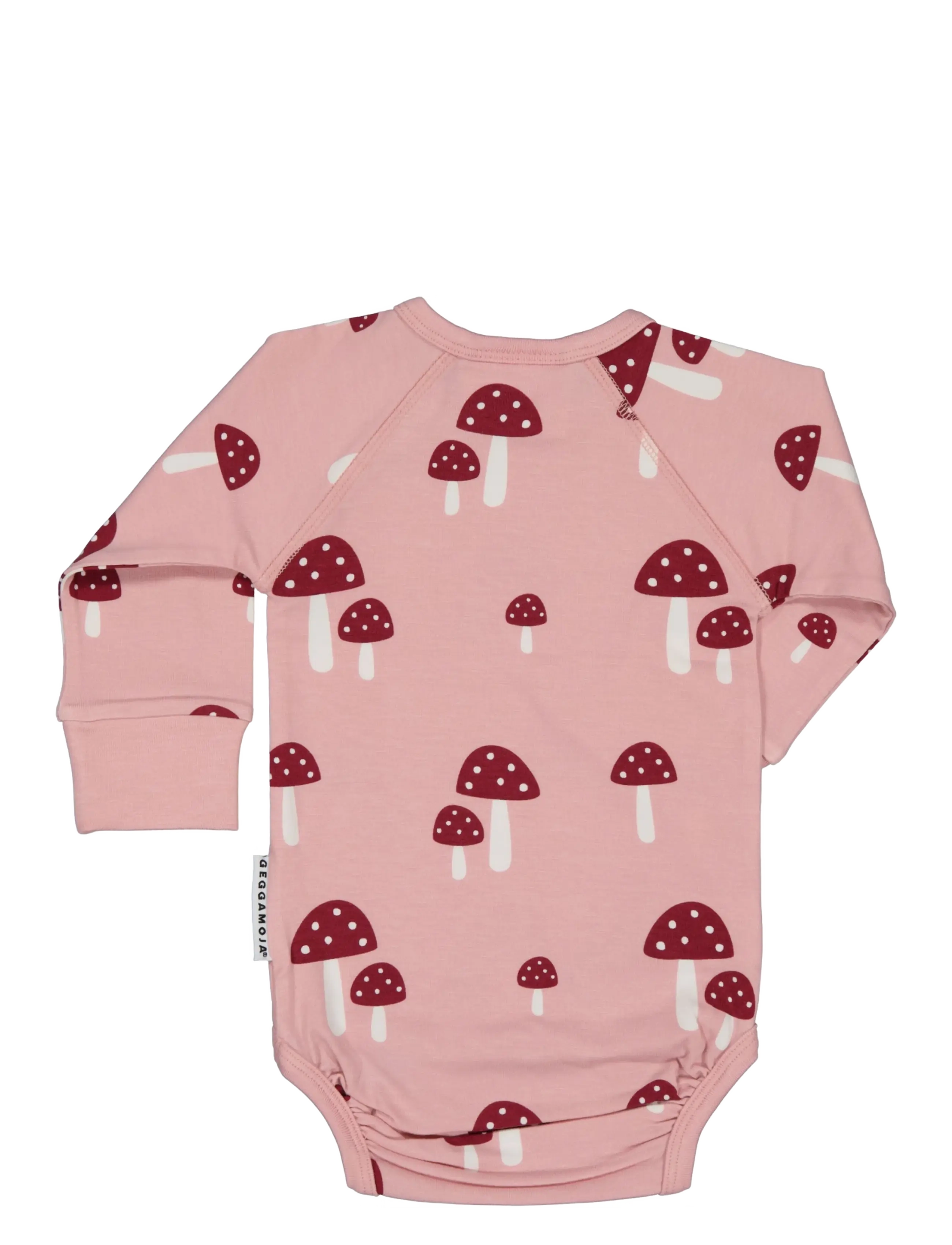 Geggamoja - Bamboo Body - långärmade bodies - pink mushroom - 1